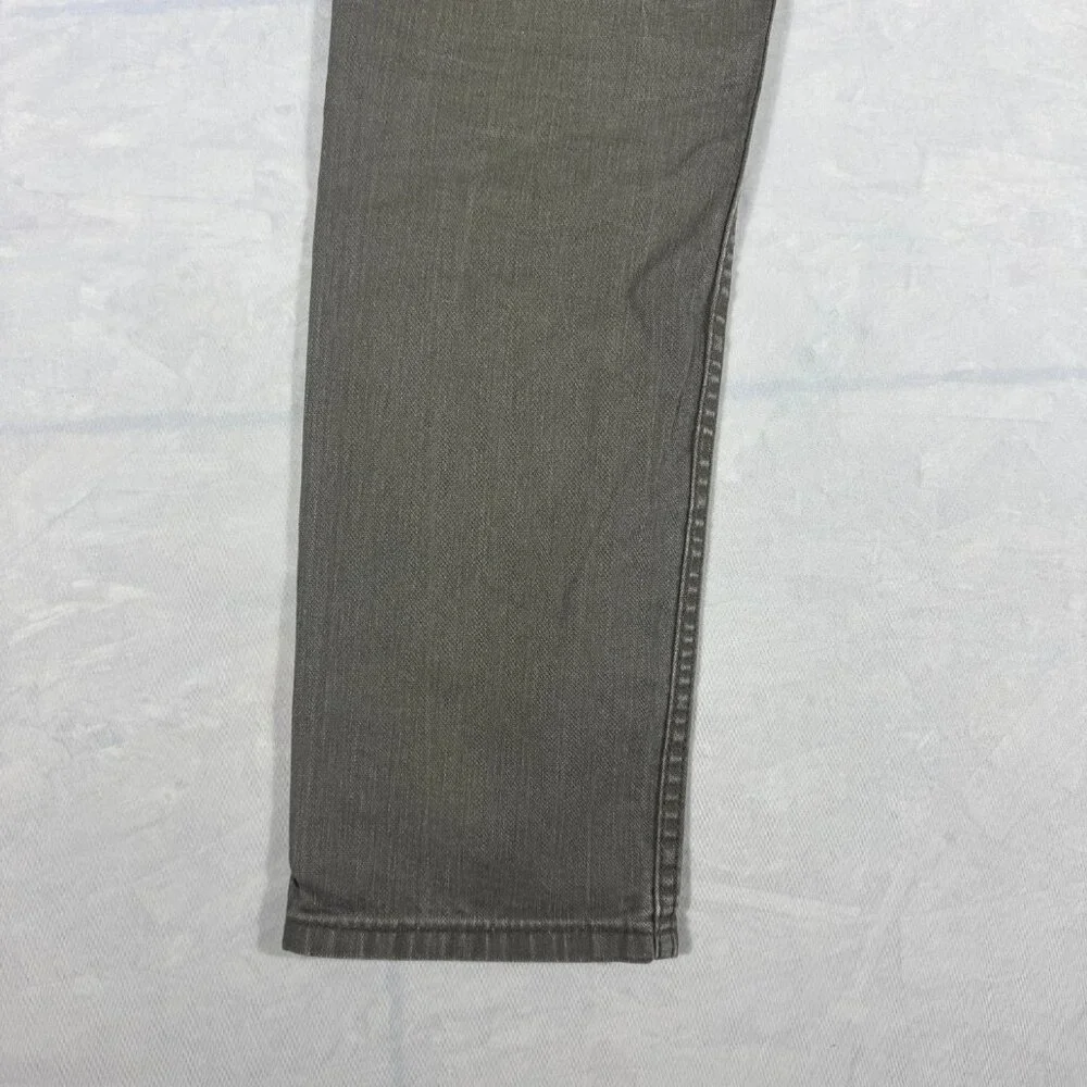 Levi's 511 Men's Straight Leg Jeans Charcoal Gray Denim Zip Fly 5-Pocket W33 L32